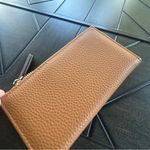 Nanette Lepore  tan pebbled leather minimalist ladies wallet neutral preppy Photo 5