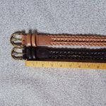 L.C.I Vintage Braided 1999 Leather Belt Set Photo 6