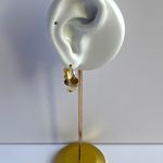 Metal Sequin Gold Hoop Earrings for Women Photo 4