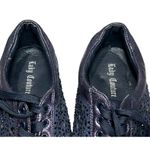 Lady Couture Paris Sneakers 9.5 Blue Cut Out Rhinestone Sparkle Low Top Shoes Photo 10