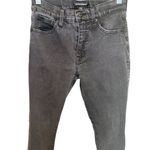 Lucky Brand Women's Bridgette High Rise Skinny Ankle Jeans Black Size 6 Raw Hem Photo 3