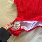 SheIn Ribbed Red Swimsuit Photo 1