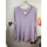 Maeve by Anthropologie Pearson Thermal Waffle Weave Pullover Top - Size - Medium Photo 7