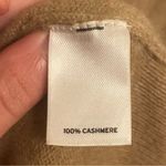 Halogen  Cashmere V neck Sweater in Tan Photo 5