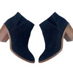 1. State Black Larocka Ankle Heeled  Perforated Suede Pointed Toe Booties Photo 1