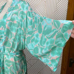 Diane Von Furstenberg DVF x Onia Gina Wrap Tie Kimono‎ in Peach Skin Photo 5