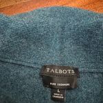 Talbots  100% Cashmere Portrait Neck Sweater – Deep Teal – Size Large Photo 1