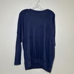 Eberjay Eberjey Womens Medium M Navy Blue Long Sleeve Dolman Knit Pullover Top Photo 4