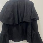 Caroline Constas Black Johan Bell Sleeve Short Wool Coat Size Small $795 Photo 10