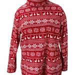 Lands' End Women's Red Fair Isle Turtleneck Long Sleeve Christmas Sweater Sz XL Photo 0