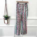 Free People NWOT  Disco Flare Pants Multicolor Sequin Size 4 Photo 1