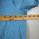 Christopher & Banks Shirt Womens 1X Blue Gingham Check Short Sleeve Button Front Photo 6