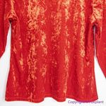 Eloquii NEW  Crushed‎ Velvet Mock Neck Top in red, 14/16 Photo 10