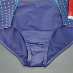 Spanx Swim Navy and Blue Polka Dot Flirty Skirted Swim Bottom NWT Size 12 Photo 2