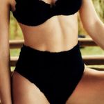 Vix Black Scales Buttons Hot Pant Brazilian Sz S Photo 0