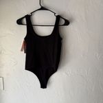 Colsie Bodysuit Womens Medium Black Ribbed Stretch Sleeveless One Piece Photo 8