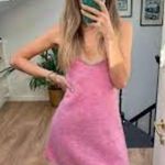 ZARA  ALPACA WOOL DRESS WITH BEADED STRAPS SIZE M PINK  9598/166 Photo 3