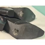 Coldwater Creek  Leather Slip-On Mules Black Suede Size 7‎ Women's Shoes S-653 Photo 7