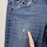 True Religion  Light Wash Distressed Low Rise Straight Leg Jeans Photo 2