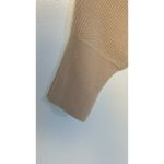 Ellen Tracy Cozy Ribbed Knit Sweater Women's Oversize Neutral Beige Top Medium Photo 3