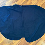100% lambs wool‎ navy blue oversized shawl open cape shawl wrap Size undefined Photo 0