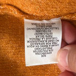 Kori  Sparkle Orange Hooded Sweater,Size S Oversized Photo 7