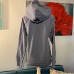 Gap  Hoodie Womens Blue Fleece Lined Arch Logo Kangaroo Pocket Full Zip Size S Photo 3