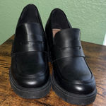 Esprit  Loafers Women Black Chunky Heel Slip On Faux Leather Regina Photo 0