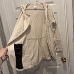 The North Face  Womens Tadasana Hooded Full Zip Thumbholes Jacket Beige Size L Photo 5