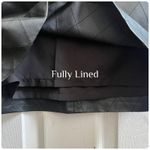 Ann Taylor Black Diamond Quilted Faux Vegan Leather Knit Waist Skirt 6 Small Photo 8