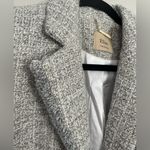 Tahari NWT Elie  Women's Jacket Tweed Open Rhinestone Button Fringe Size 6 Photo 3