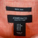Jones New York Jones NY 100% Linen Long Sleeve Button Up Shirt M Photo 4