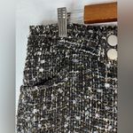 Lulu's XL Tweed Black and Gold Mini Skirt NEW Photo 5