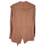 Max jeans NEW Lightweight Belted Shawl Collar Jacket M Light Almond Tan Photo 5