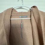 InCashmere Women's Brown Cardigan Sweater NWOT/ Like new L cotton nylon wool Tan Size L Photo 4