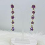 Mauve Purple Rhinestone Water Photo 2