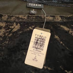 Torrid NWT  Crushed Velvet Off Shoulder Sweatshirt Deep Black Y3 Photo 2