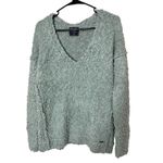 Abercrombie & Fitch Fall Chunky Fuzzy Cozy Knit V Neck Sweater Size S Photo 1