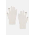 Hat Attack Frosty Touch Gloves in Ivory One Size Womens Smart Mittens Gray Photo 5