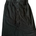 James Perse  Fresca Cotton 70s Skirt Black Photo 7