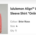 Lululemon Align Long Sleeve Shirt Photo 2