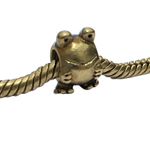 Pandora Sterling Silver 925 ALE Gold Tone Frog Charm Bead Bracelet Photo 1