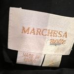 Marchesa Notte Black Maxi Silk Rhinestone beaded Gown Size 2 Photo 9