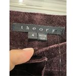 Theory NWT Pants Women's Merlot Suede Leather Fully Lined Bootcut size 4 Photo 3