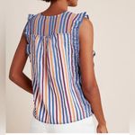 Anthropologie  Maeve Multicolor Striped Blouse size 12 Photo 1