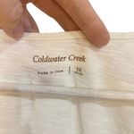 Coldwater Creek  1XL sleeveless tank lace blouse cream Photo 2