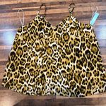 Abound  Leopard‎ Print Cami Tank Top Spaghetti Strap Flowy Blouse Size M Photo 0