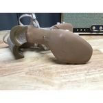 Pelle Moda Sandals Womens 7.5M Silver Glitter Open Toe Block Heel Buckle Closure Size 7.5 Photo 5