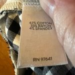 J.Jill Pants Black Gingham Plaid Checks Essential Cotton Stretch Pants Size 14 Photo 8