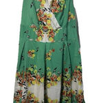 Dress Barn Women's Floral Sleeveless Green Dress Sz 16 Formal Special Occasions Photo 0